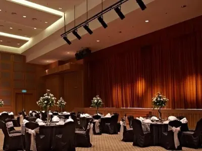 a banquet hall with tables and chairs in a room at Premiera Hotel Kuala Lumpur in Kuala Lumpur