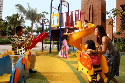 a group of people playing on a playground at Better Residence Suite at Times Square Bukit bintang kl in Kuala Lumpur