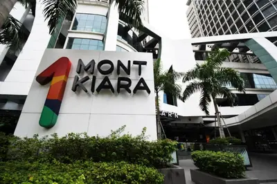 a sign for mont kirra in front of a building at SKY POOL Luxury Suite 2-4Pax at KL City in Kuala Lumpur