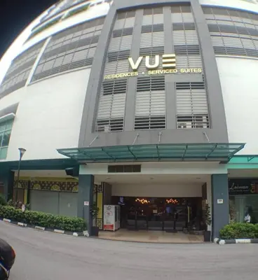a building with a wii sign on the front of it at VUE RESIDENCE SERVICE SUITE- 2 ROOMS SIZE 500SFT 4 pax in Kuala Lumpur