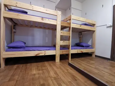a bunk bed room with two bunk beds in it at Regalia Skypool KLCC in Kuala Lumpur