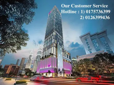 a rendering of a tall building in a city at Tropicana The Residences KLCC by Vale Pine in Kuala Lumpur