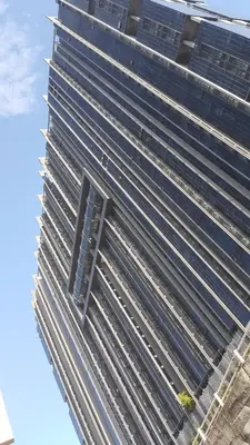 an overhead view of a tall building at Infinity KLCC Pool at M City Ampang in Kuala Lumpur