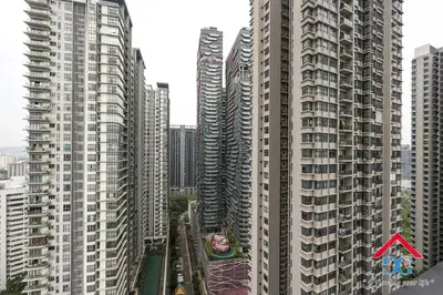 an aerial view of tall buildings in a city at Astoria Ampang By Grabstay in Kuala Lumpur