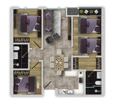 a generalized floor plan of aominiumominium at Opus Residence KL by EUcation Home in Kuala Lumpur