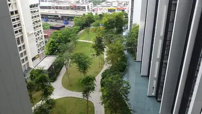 a view of a park in a building at MCity Jalan Ampang KLCC in Kuala Lumpur
