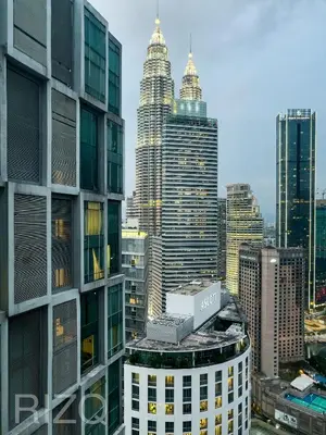a view of a city skyline with tall buildings at SOHO SUITES KLCC by Wonder Home in Kuala Lumpur