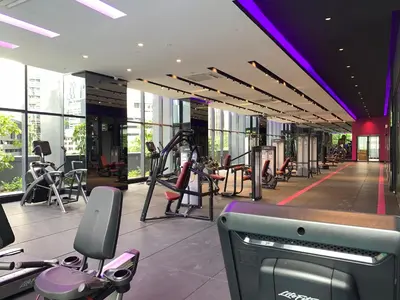 a gym with treadmills and cardio equipment in a building at Star Suite 5min Walk to KLCC Netflix in Kuala Lumpur