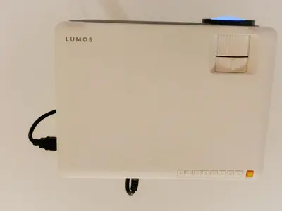 a white desk with a device on top of it at The Luxmi - Bangsar Trade Centre in Kuala Lumpur