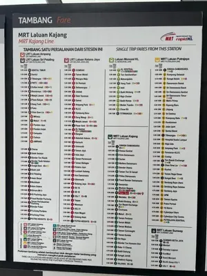 a menu for a tampa cafe on a computer screen at Opus Residences Merdeka Tower 118 View in Kuala Lumpur