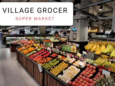 a produce section of a grocery store with fruits and vegetables at Mcity at Jalan Ampang in Kuala Lumpur
