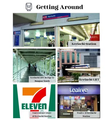 a collage of four pictures of a building at The President - Bangsar South Mid Valley in Kuala Lumpur