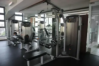 a gym with several treadmills and machines at MyCrib45*The Robertson KL-B.Bintang in Kuala Lumpur