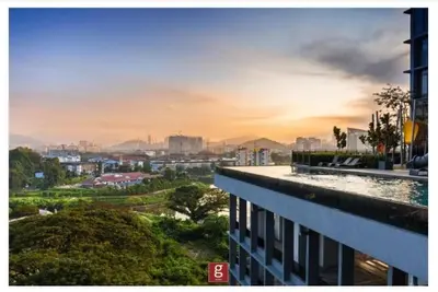 a view of a city from a building at EXPRESSIONZ by GSuites in Kuala Lumpur
