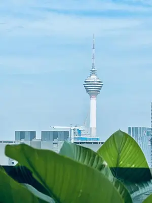 a view of the seattle needles of auckland tower at Eaton residences KLCC m@h in Kuala Lumpur