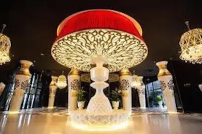 a view of a fountain in a building at Diamond Home Comfort @ Arte Mont Kiara in Kuala Lumpur