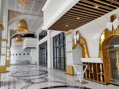 a lobby of a hotel with a basketball hoop at ARTE Mont Kiara Host By HOST CORNER SUITES in Kuala Lumpur