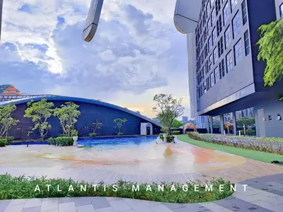 a rendering of the entrance to a building at Arte Mont Kiara, Private Elegant Suite manage by Atlantis Management in Kuala Lumpur
