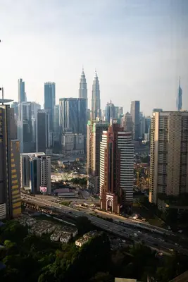 a view of a large city with buildings and freeway at EXPRESSIONZ KLCC BY MANA-MANA in Kuala Lumpur
