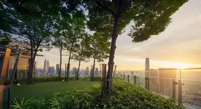 a view of the city from the roof of a building at S31- 3 Bedroom Robertson at Bukit Bintang with Netflix in Kuala Lumpur