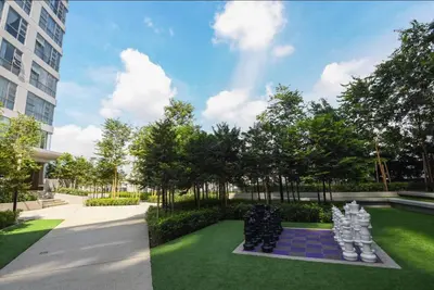 a chess game on a lawn in a park at S36- Robertson at Bukit Bintang 3 Bedroom with Netflix in Kuala Lumpur