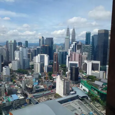 a view of a large city with tall buildings at TM SUITE at BERJAYA TIME SQUARE KL in Kuala Lumpur