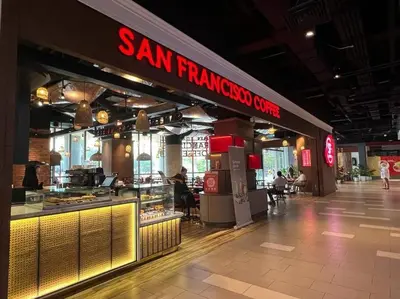 a sant tran takeaway store in a shopping mall at [PROMO]Connected train 1 Bedroom (ABOVE MALL)6 in Kuala Lumpur