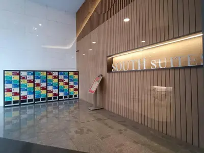 a south shuttle sign on the wall of a building at The Robertson @ 118 Tower Super View in Kuala Lumpur