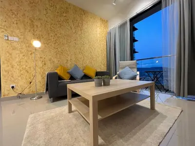 a living room with a couch and a table at Lavile A-Z Property Management Service @ welcome pm for more info in Kuala Lumpur